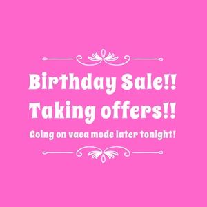 Birthday sell 3 items with %15 off! Taking offers!